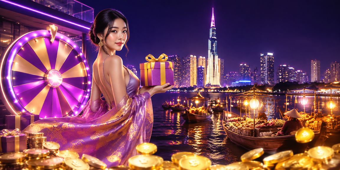 Bàn roulette neon sáng rực tại Hồ Chí Minh